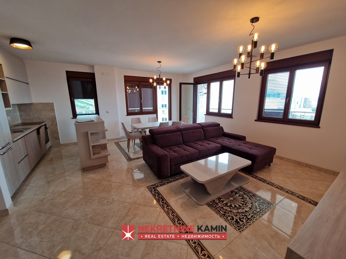 New Two-Bedroom Apartment with Sea View and Three Terraces, Bečići, Budva